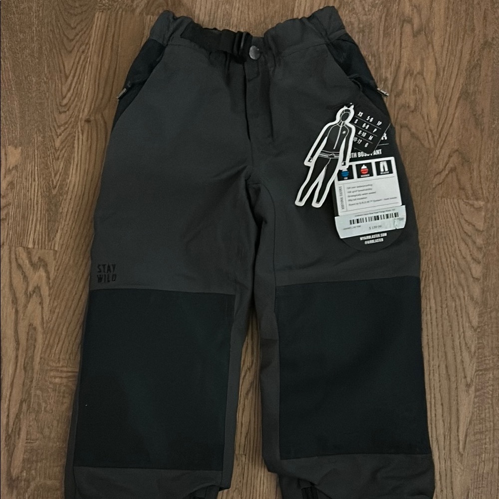 Air Blasster youth Boss pants.Gray and Black. Comfortable Fit and Stylish Design
